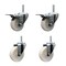 Service Caster 4 Inch Nylon Swivel 58 Inch Threaded Stem Caster Set 2 Total Lock Brakes SCC-TSTTL20S414-NYS-58212-2-S-2 - alternate 1